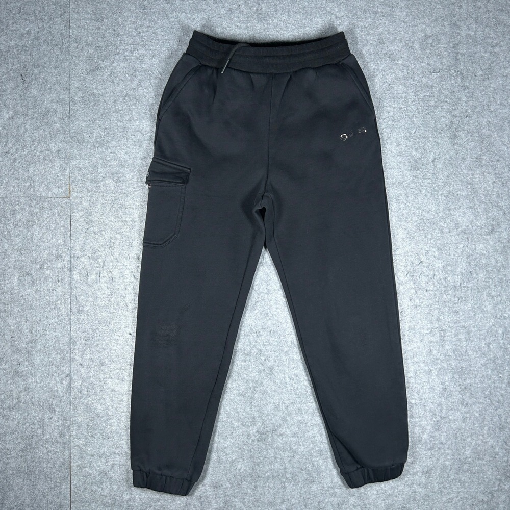 Jeep Sweatpants Mens Size Medium Black Cargo Joggers Gorpcore Streetwear Pants